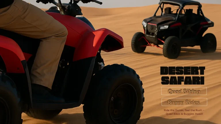 quad biking and buggy rides - desert safari tour